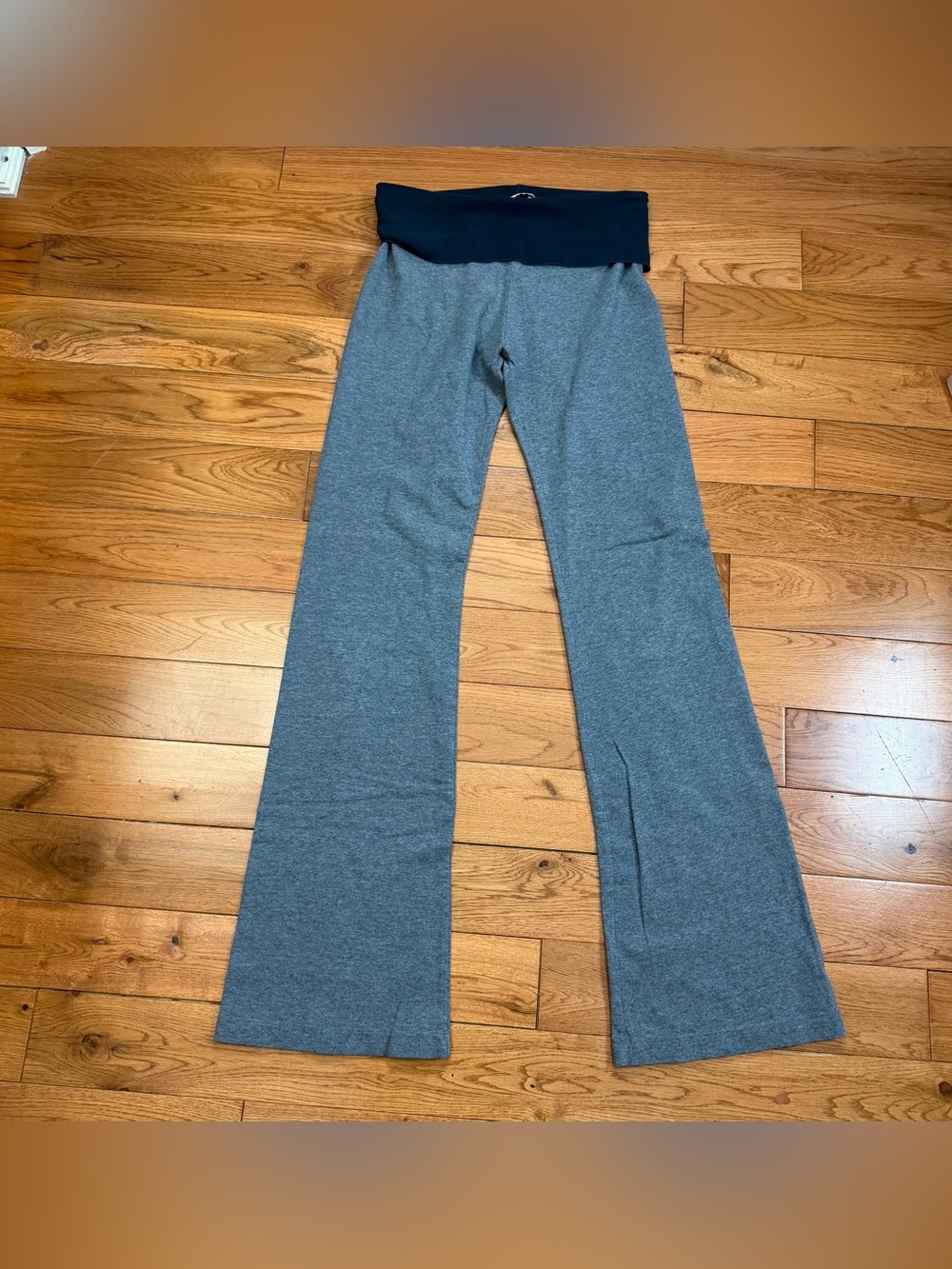 Y2K Hard Tail Forever Fold-Over Waist Flare Yoga Leggings VTG